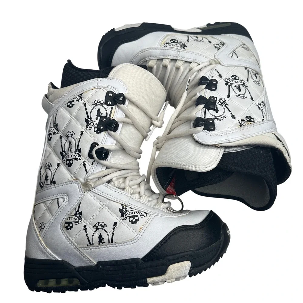 Burton‎ SHAUN WHITE Men's 6 Snowboard Boots White Imprint 3 Y2K Outdoors